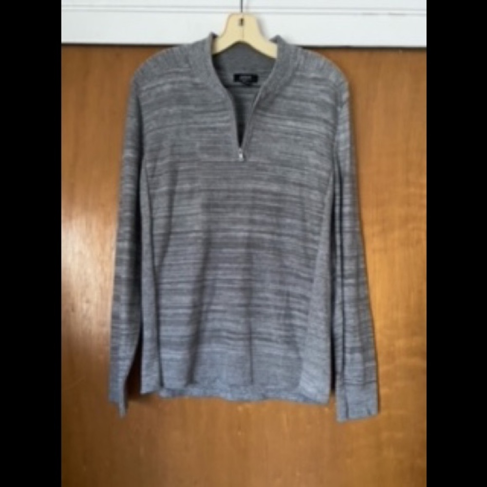 Alfani Regular Fit Mens 1/4 zip Sweater Size Medium
